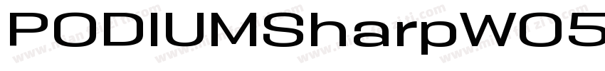 PODIUMSharpW05 512 Regular字体转换